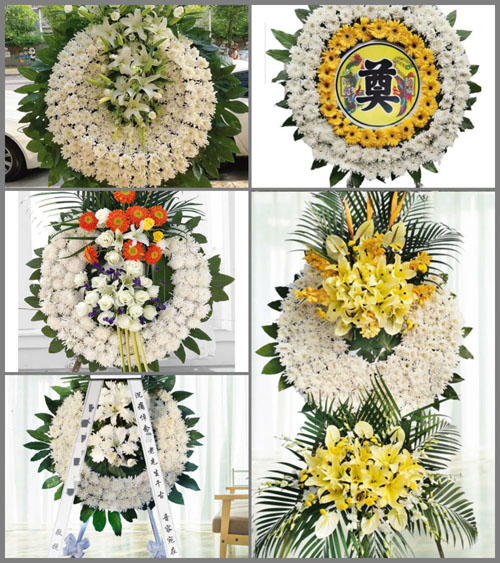 安徽阜阳市阜南县老观乡河口村花圈速递